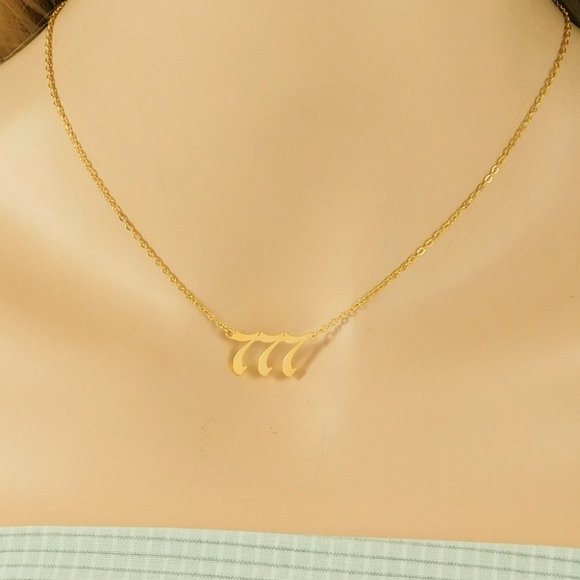 Angel Number Necklace 777 Confirmation 